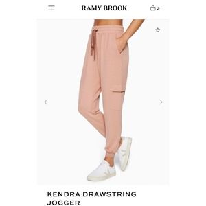 NWT RAMY BROOK KENDRA JOGGERS CARAMEL L Retail $185